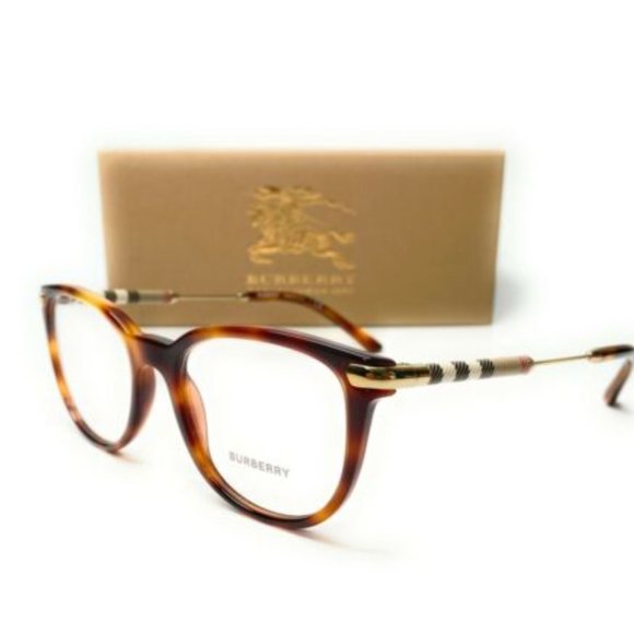 Burberry Women's Light Havana Square Eyeglases! - Picture 1 of 4